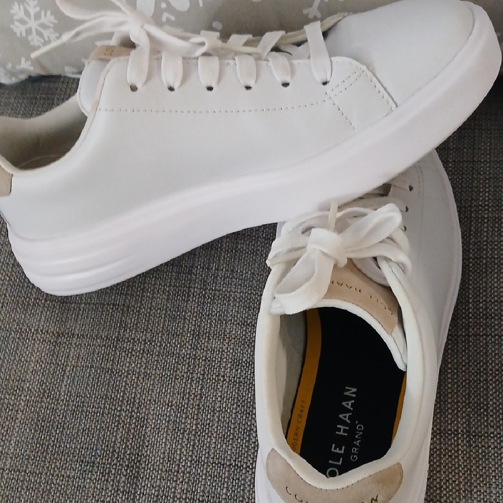 Cole Haan White Sneakers - Picture 4 of 5